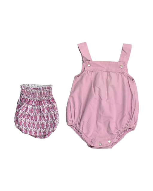 A Pink Shorts Sets from Lolilota in size 6-12M for girl. (Front View)