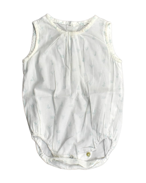 A White Bodysuits from Lolilota in size 6-12M for girl. (Front View)