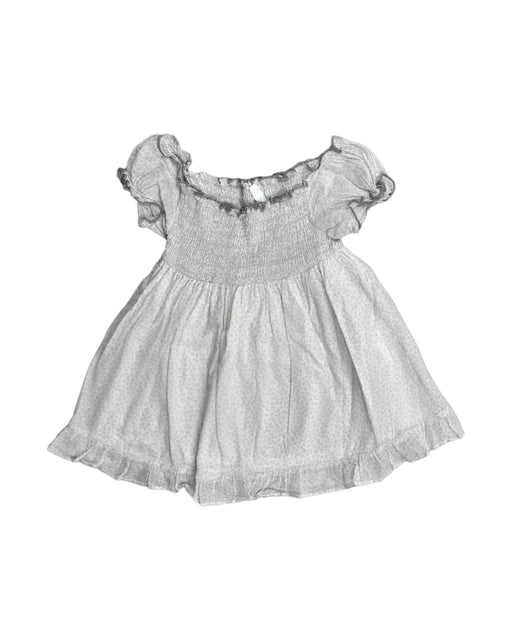 A White Short Sleeve Dresses from Lolilota in size 6-12M for girl. (Front View)