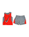 A Red Shorts Sets from Nike in size 6-12M for boy. (Front View)