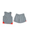 A Red Shorts Sets from Nike in size 6-12M for boy. (Back View)