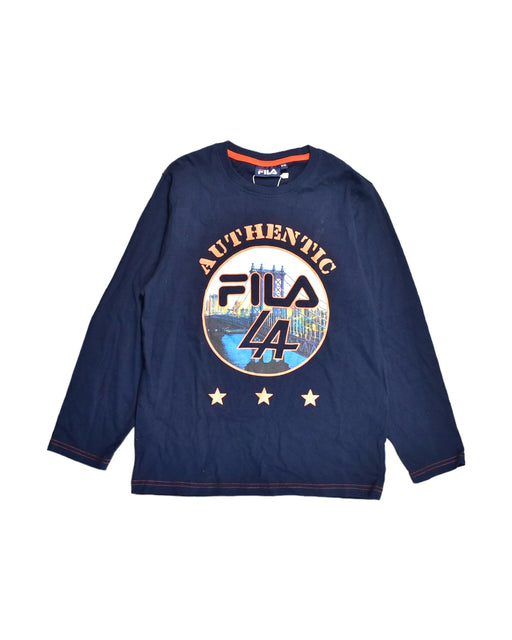 A Blue T Shirts from Fila in size 10Y for boy. (Front View)