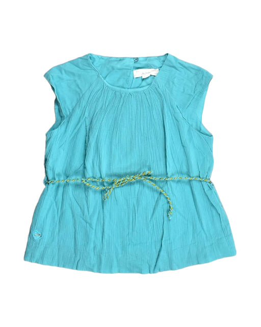 A Teal Sleeveless Tops from Chateau de Sable in size 8Y for girl. (Front View)