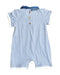 A Blue Rompers from Chateau de Sable in size 3-6M for boy. (Back View)