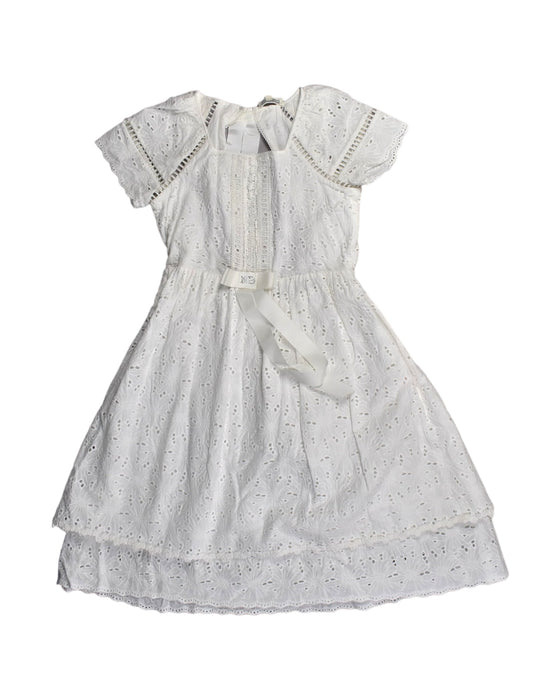 A White Short Sleeve Dresses from Nicholas & Bears in size 12Y for girl. (Front View)