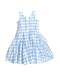 A Blue Sleeveless Dresses from Nicholas & Bears in size 12Y for girl. (Back View)