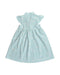 A Blue Sleeveless Dresses from Le Petit Society in size 5T for girl. (Back View)