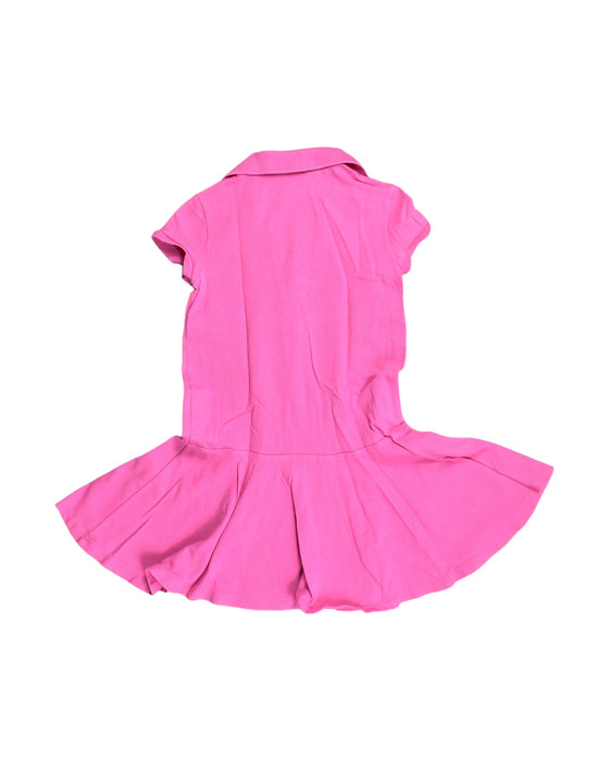 A Pink Short Sleeve Dresses from Polo Ralph Lauren in size 6T for girl. (Back View)