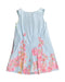 A Blue Sleeveless Dresses from Anne Kurris in size 6T for girl. (Back View)