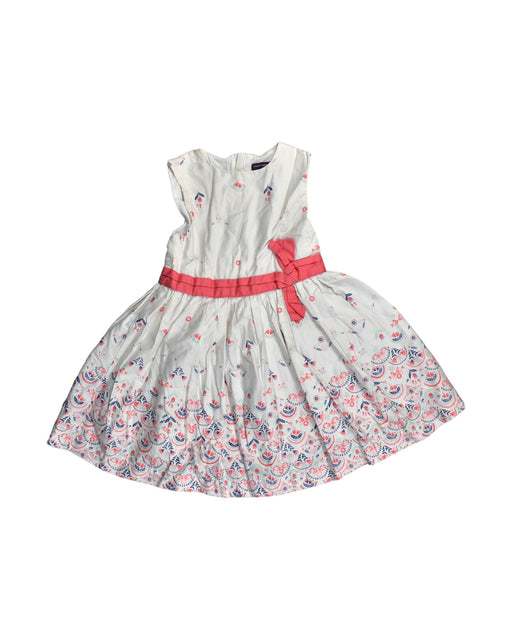 A White Sleeveless Dresses from Sergent Major in size 5T for girl. (Front View)