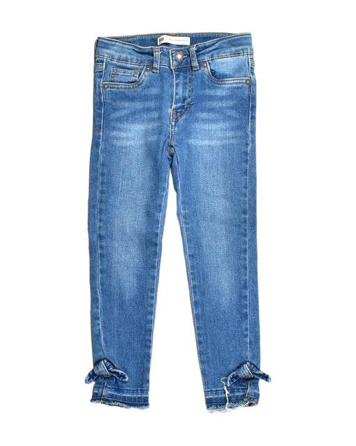 A Blue Casual Pants from Levi's in size 6T for girl. (Front View)