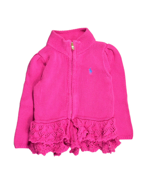 A Pink Lightweight Jackets from Ralph Lauren in size 12-18M for girl. (Front View)