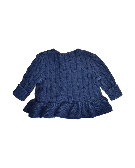 A Blue Cardigans from Ralph Lauren in size 0-3M for girl. (Back View)