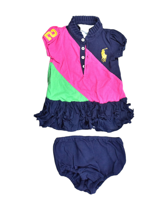 A Blue Dress Sets from Ralph Lauren in size 0-3M for girl. (Front View)