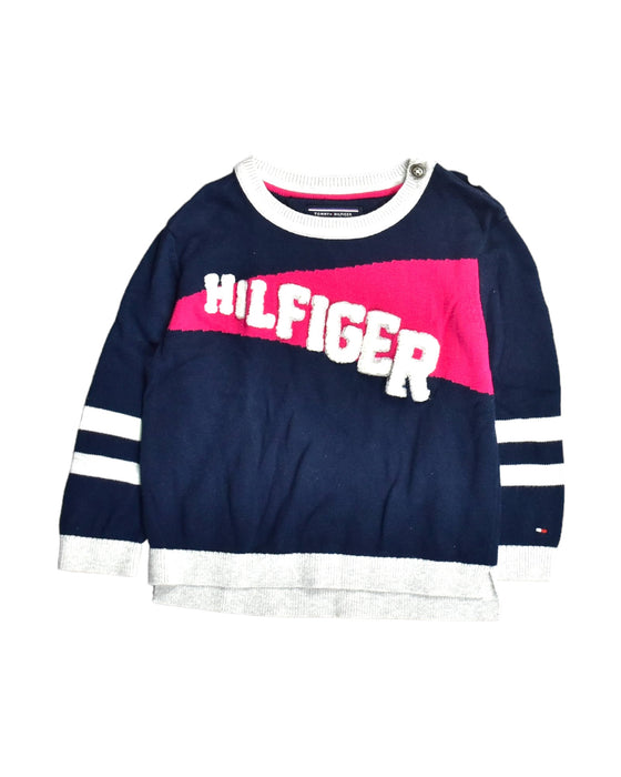 A Blue Knit Sweaters from Tommy Hilfiger in size 6-12M for girl. (Front View)