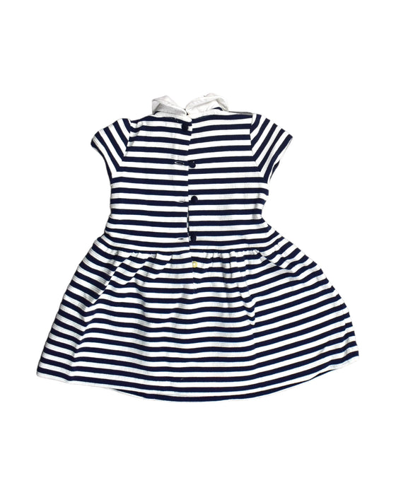 A Blue Short Sleeve Dresses from Ralph Lauren in size 6-12M for girl. (Back View)