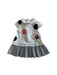 A White Short Sleeve Dresses from Mayoral in size 6-12M for girl. (Front View)