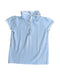 A Blue Short Sleeve Polos from Jacadi in size 8Y for girl. (Front View)