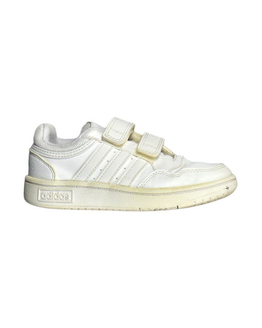 A White Sneakers from Adidas in size 5T for neutral. (Front View)