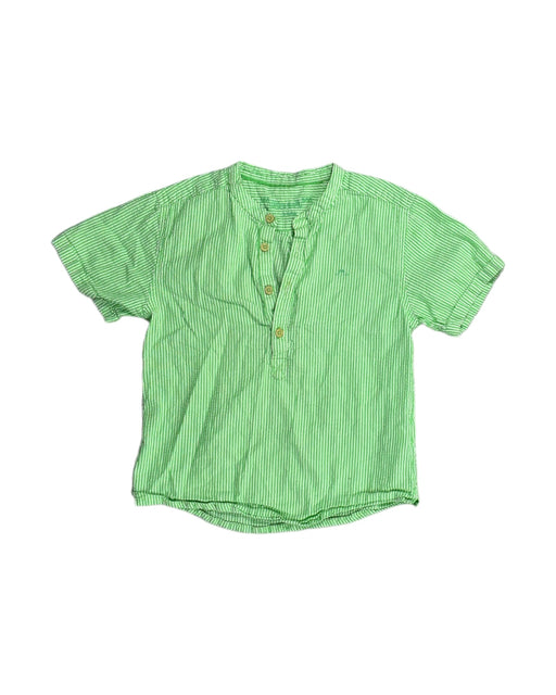 A Green Short Sleeve Tops from Chateau de Sable in size 6T for boy. (Front View)