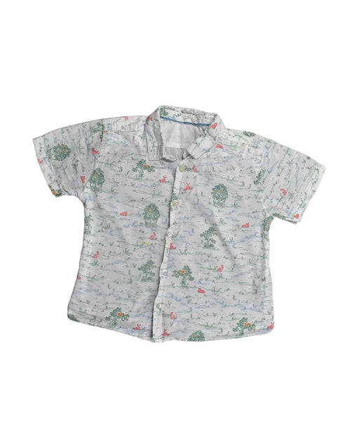 A White Short Sleeve Shirts from Chateau de Sable in size 6T for boy. (Front View)