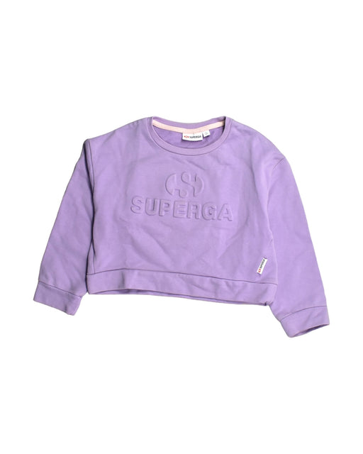 A Purple Sweatshirts from Superga in size 8Y for girl. (Front View)