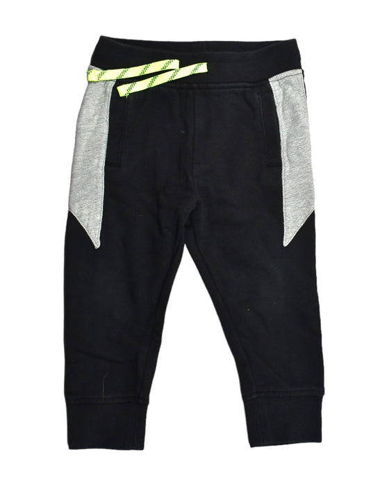 A Black Sweatpants from Crewcuts in size 2T for boy. (Front View)