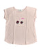 A Pink Short Sleeve Tops from Bonpoint in size 10Y for girl. (Front View)