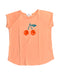 A Orange Short Sleeve Tops from Bonpoint in size 10Y for girl. (Front View)