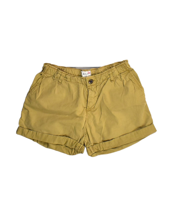 A Yellow Shorts from Bellerose in size 14Y for girl. (Front View)