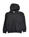 A Black Hoodie from Stone Island in size 10Y for boy. (Front View)