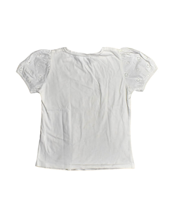 A White Short Sleeve Tops from Chateau de Sable in size 10Y for girl. (Back View)