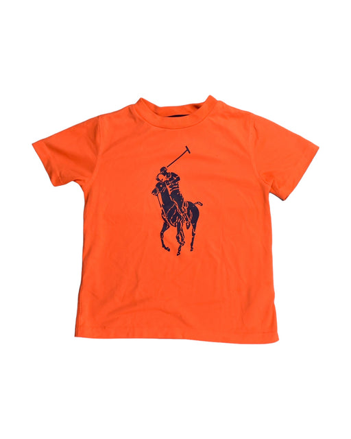 A Orange T Shirts from Polo Ralph Lauren in size 4T for boy. (Front View)