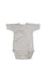 A Grey Short Sleeve Bodysuits from Grain de Blé in size 3-6M for neutral. (Front View)