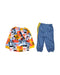 A Blue Pants Sets from Adidas in size 6-12M for boy. (Back View)