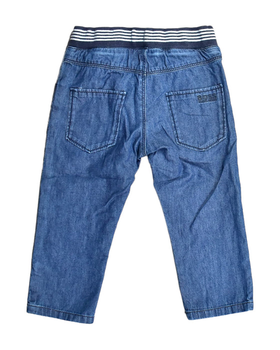 A Blue Jeans from Hugo Boss in size 12-18M for boy. (Back View)