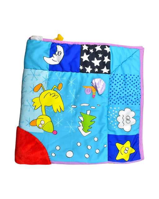 A Blue Playmats from Taf Toys in size Newborn for neutral. (Front View)