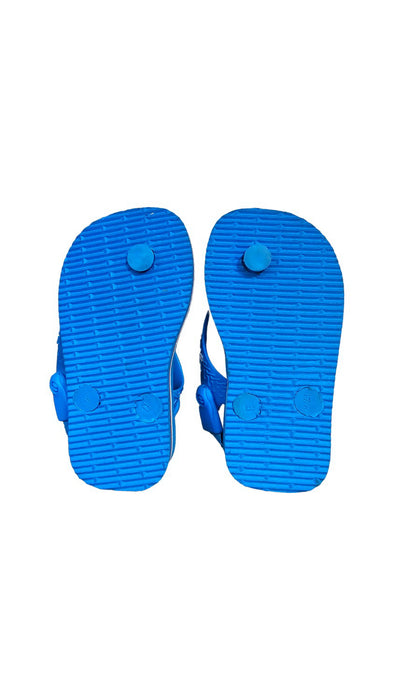 A Blue Sandals from Havaianas in size 6-12M for neutral. (Back View)