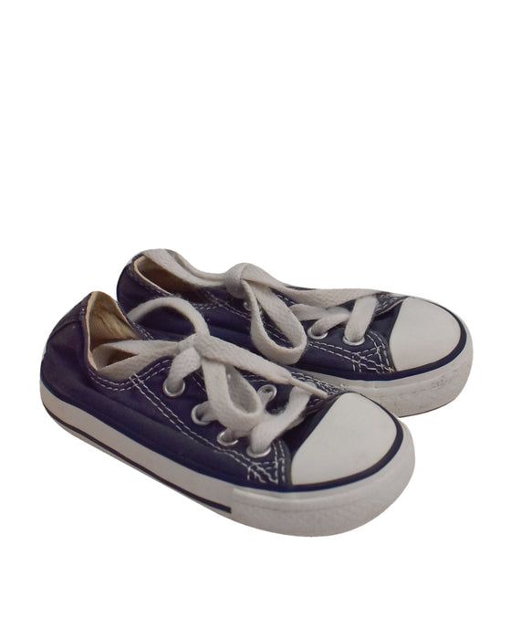 A Navy Sneakers from Converse in size 18-24M for neutral. (Back View)