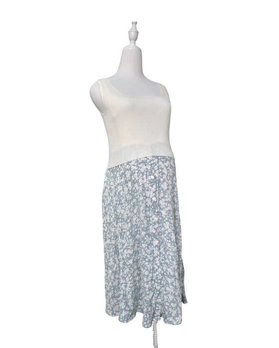 A White Sleeveless Dresses from Seraphine in size S for maternity. (Front View)