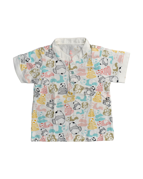 A White Short Sleeve Tops from Elly in size 3T for girl. (Front View)