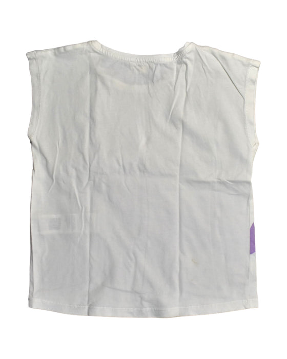 A White Sleeveless Tops from Du Pareil au même in size 6T for girl. (Back View)