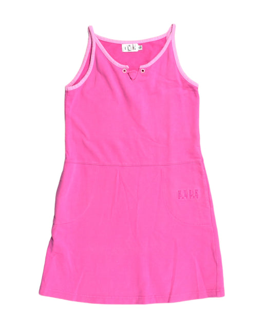 A Pink Sleeveless Dresses from ELLE in size 6T for girl. (Front View)