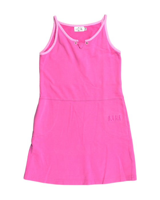 A Pink Sleeveless Dresses from ELLE in size 6T for girl. (Front View)