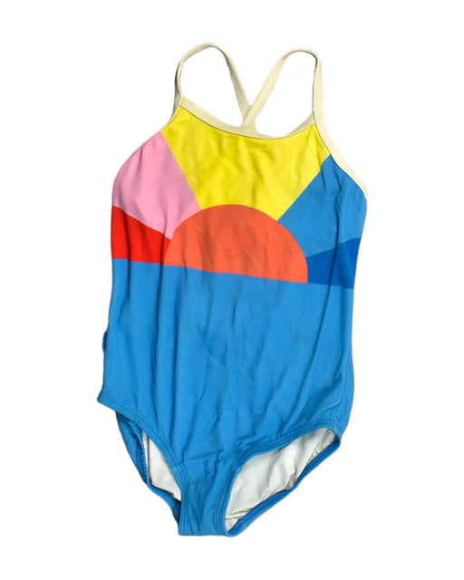 A Blue Swimsuits from Hanna Andersson in size 7Y for girl. (Front View)