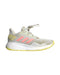 A Grey Sneakers from Adidas in size 6T for girl. (Front View)