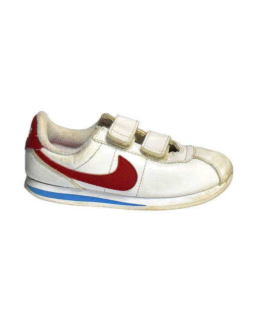 A White Sneakers from Nike in size 5T for boy. (Front View)