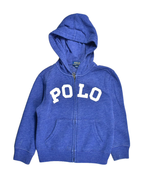 A Blue Lightweight Jackets from Polo Ralph Lauren in size 3T for boy. (Front View)