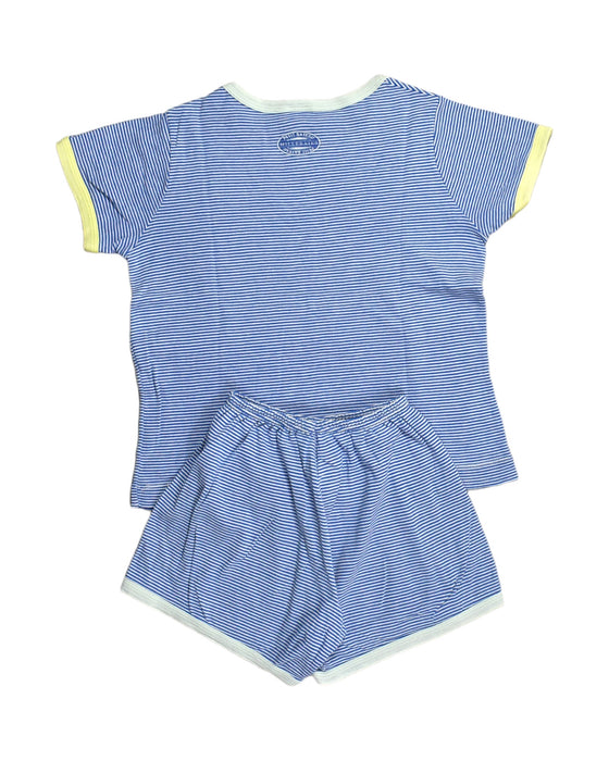 A Blue Shorts Sets from Petit Bateau in size 6T for girl. (Back View)