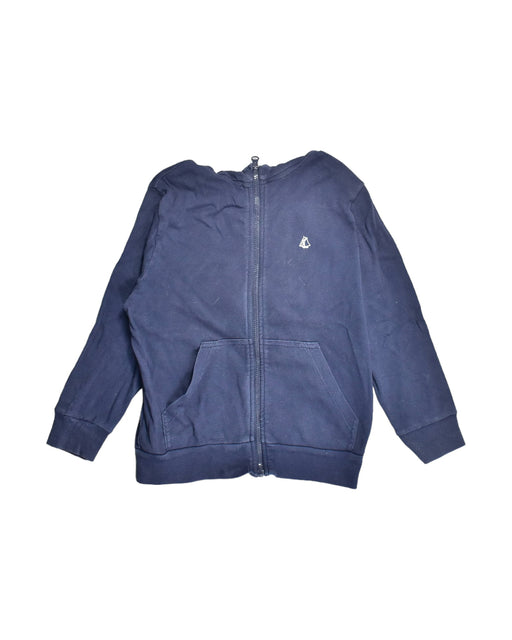 A Blue Lightweight Jackets from Petit Bateau in size 5T for boy. (Front View)